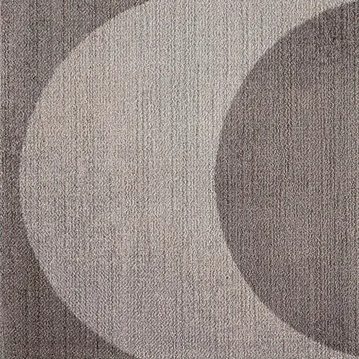 Abstraktne minimalistlik hall ringikujundusega vaip