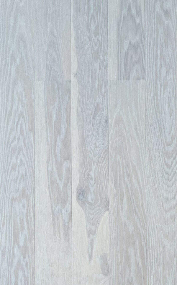 LAUDPARKETT 1-lipiline tamm Gent Sapwood valge matt lakk